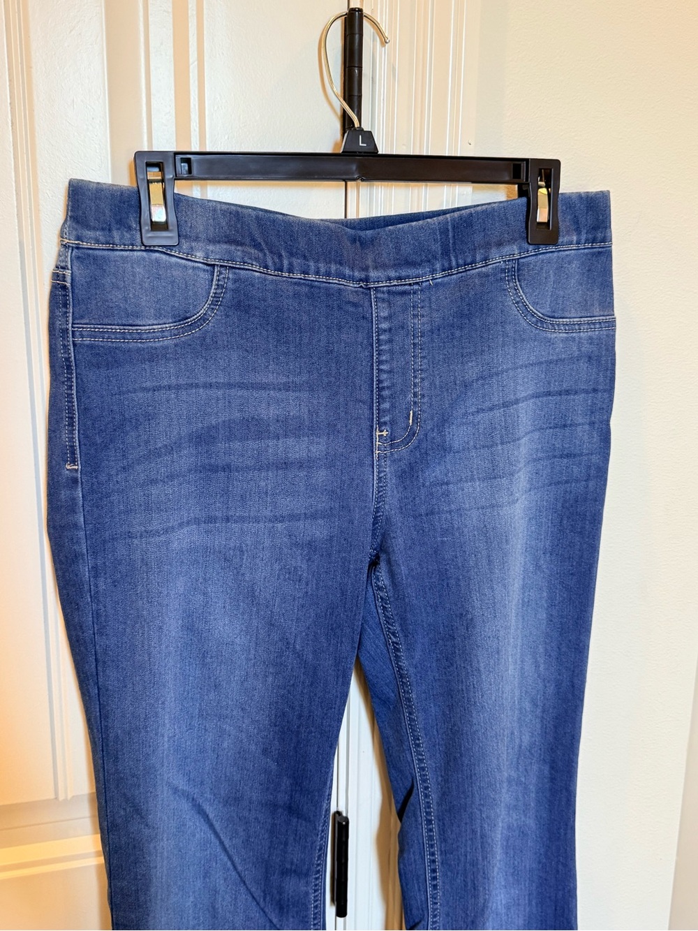Cello Pull On Flare Jeans in Light Blue - Picture 4 of 10